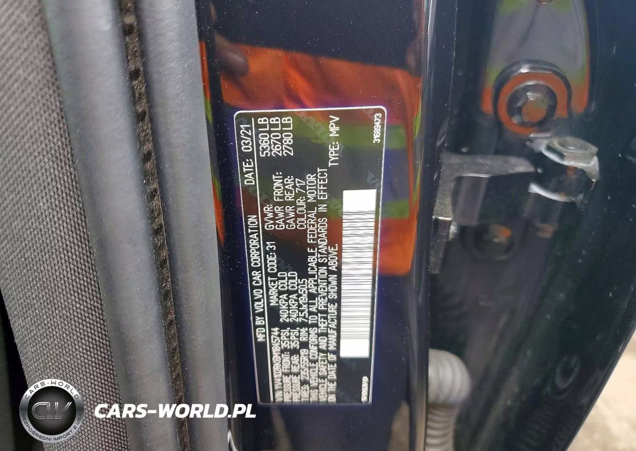 2021 Volvo Xc60 T5 Momentum VIN:YV4102RK6M1845744 - 13