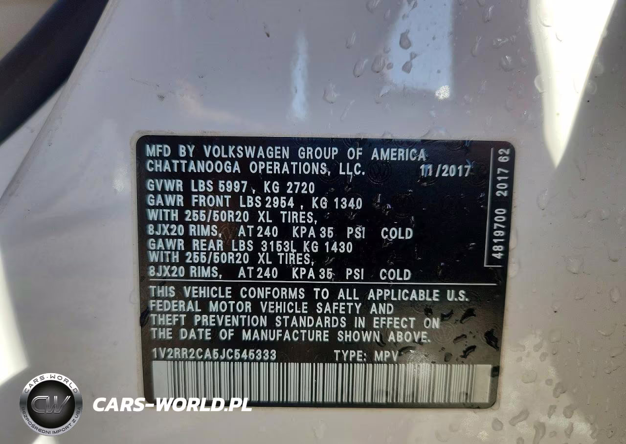 2018 Volkswagen Atlas Sel VIN:1V2RR2CA5JC545333 - 14