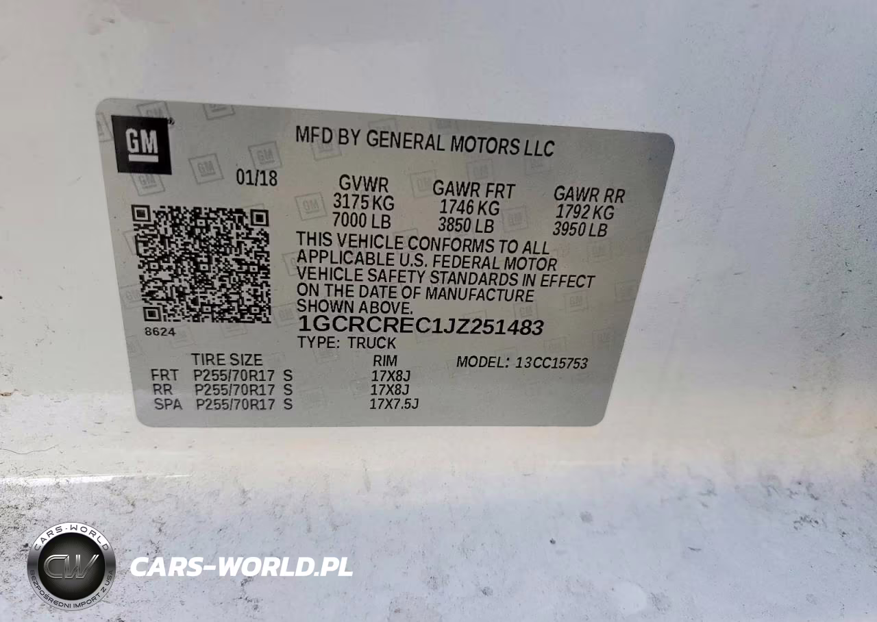 2018 Chevrolet Silverado C1500 Lt VIN:1GCRCREC1JZ251483 - 13