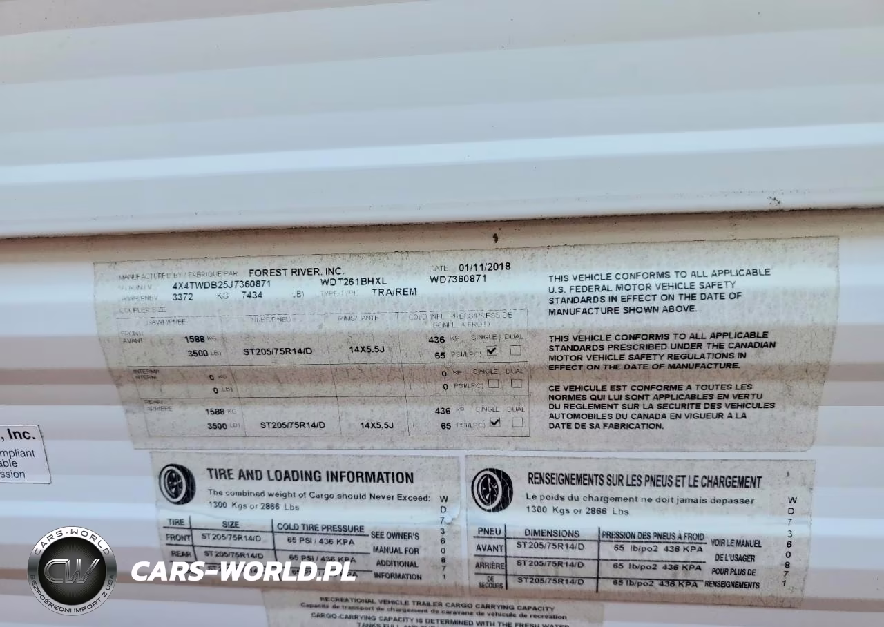2018 Forest River Wildwood Camper VIN:4X4TWDB25J7360871 - 10