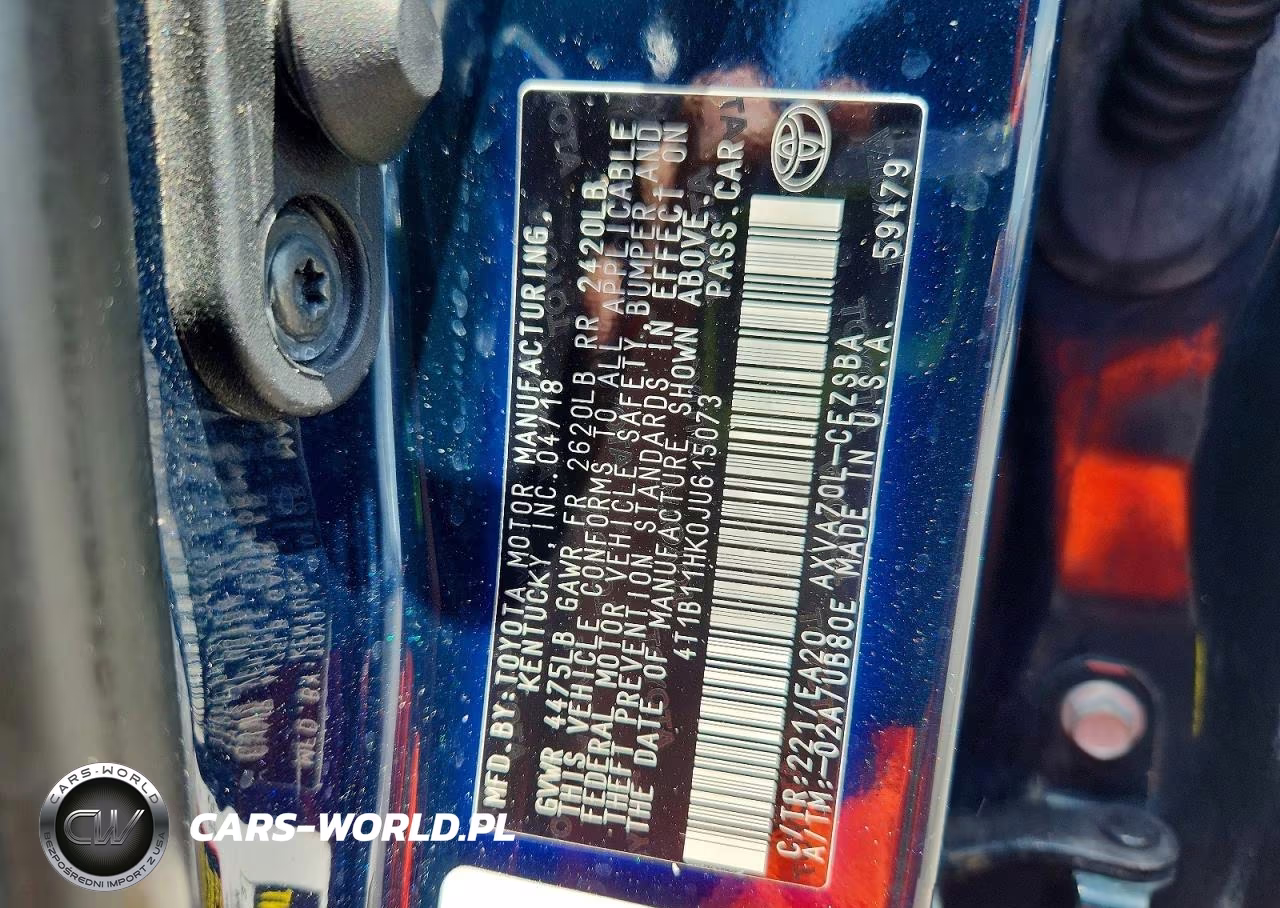 2018 Toyota Camry Se VIN:4T1B11HK0JU615073 - 12
