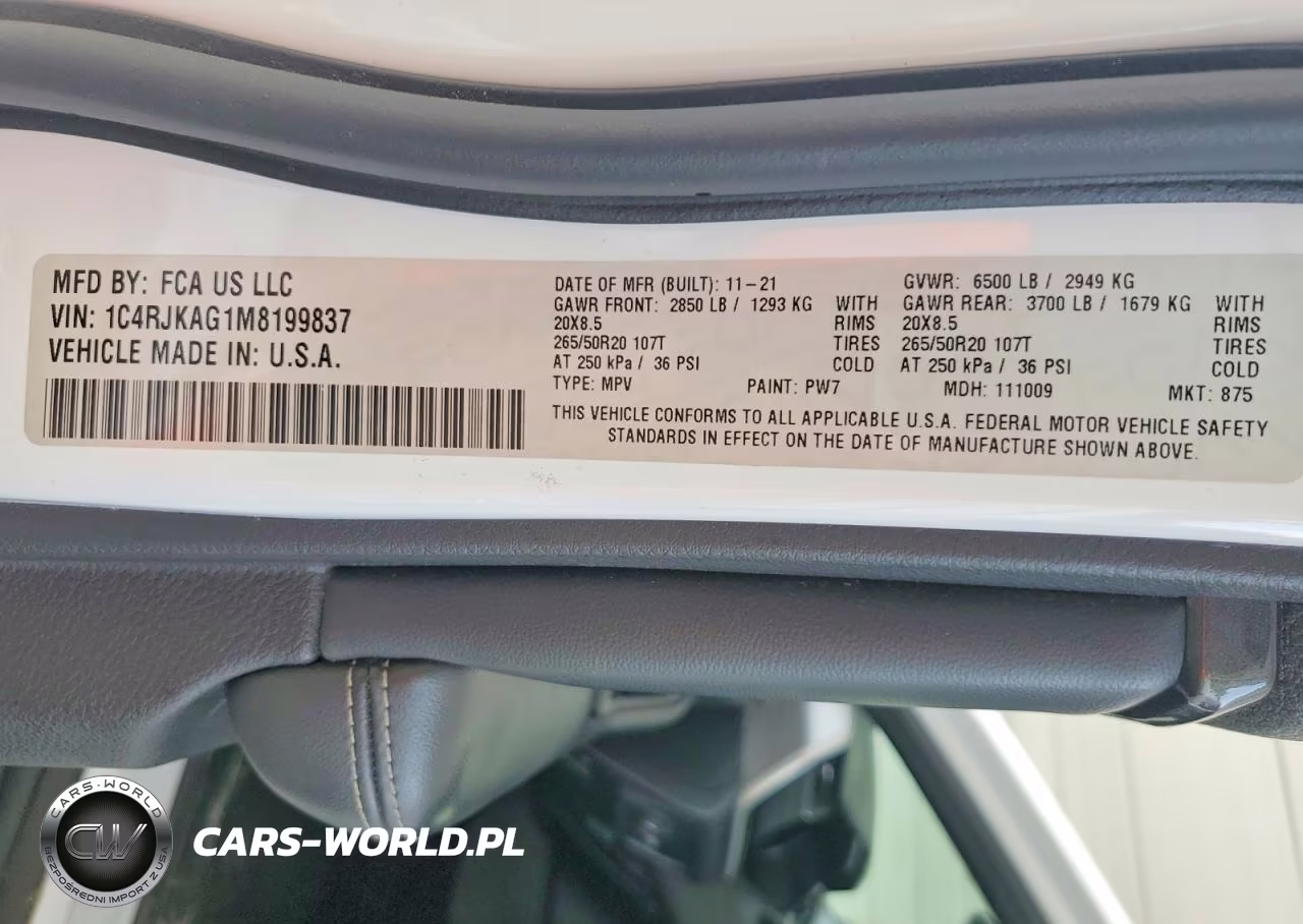 2021 Jeep Grand Cherokee L Laredo VIN:1C4RJKAG1M8199837 - 13