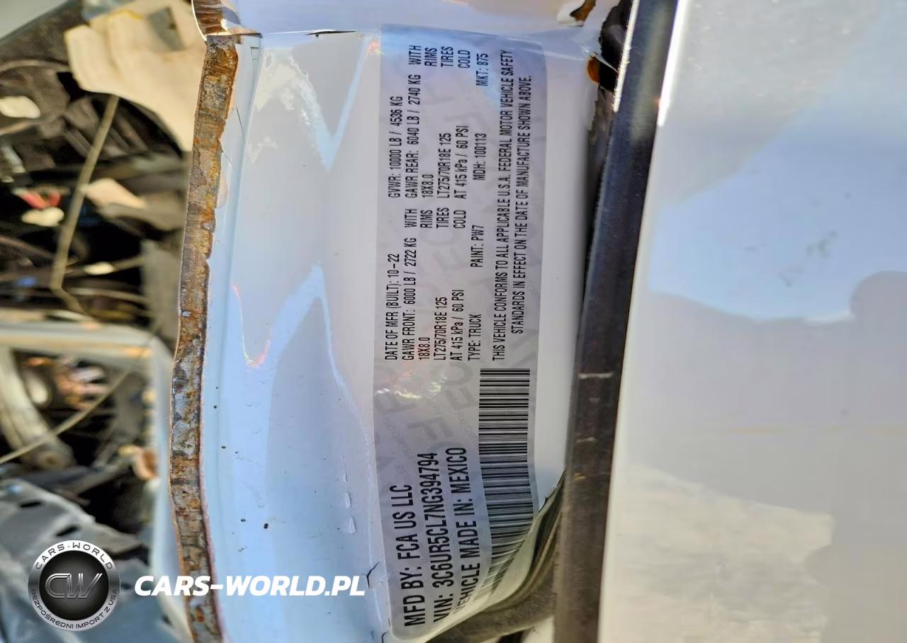 2022 Ram 2500 Tradesman VIN:3C6UR5CL7NG394794 - 13