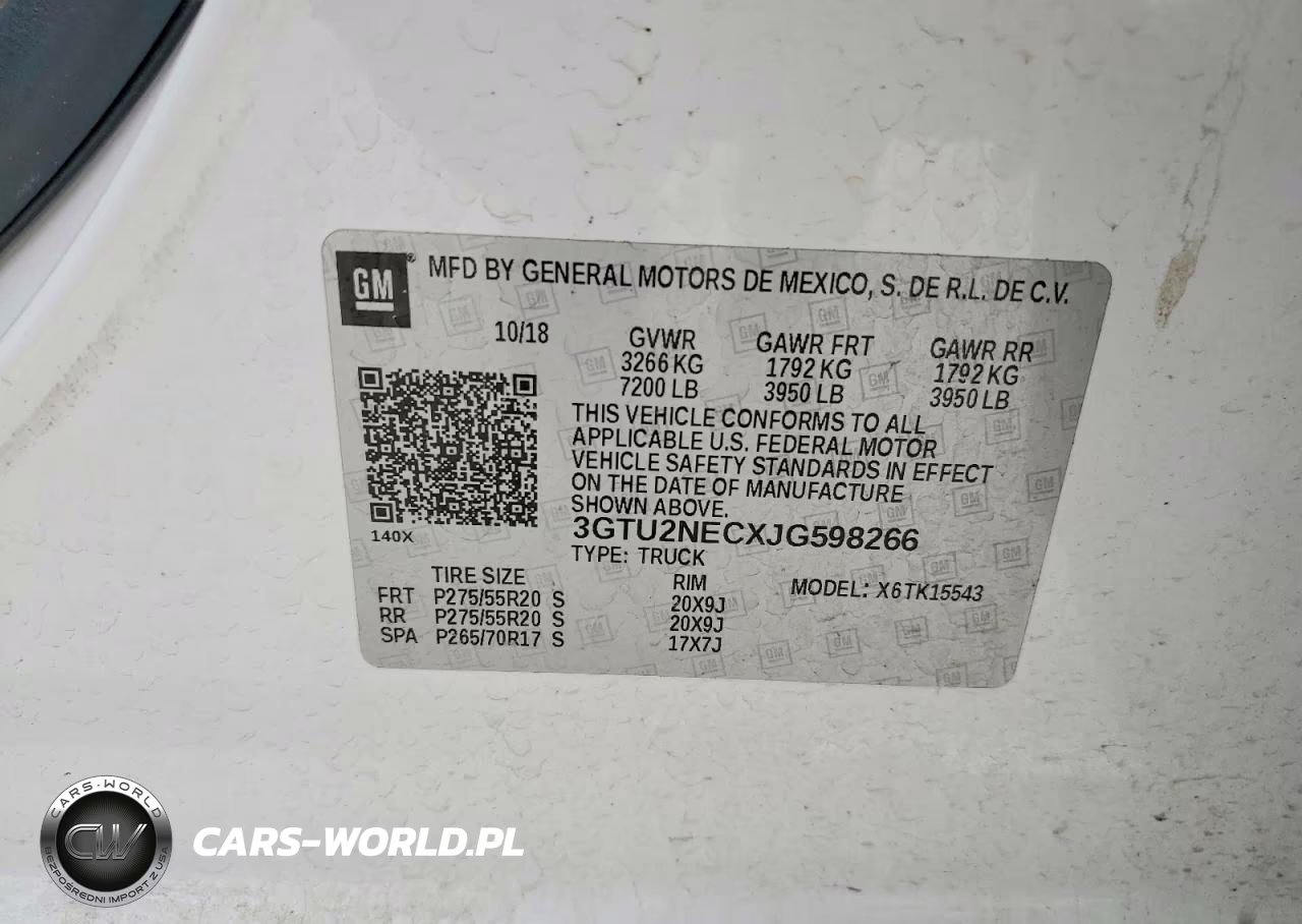 2018 GMC Sierra K1500 Slt VIN:3GTU2NECXJG598266 - 12