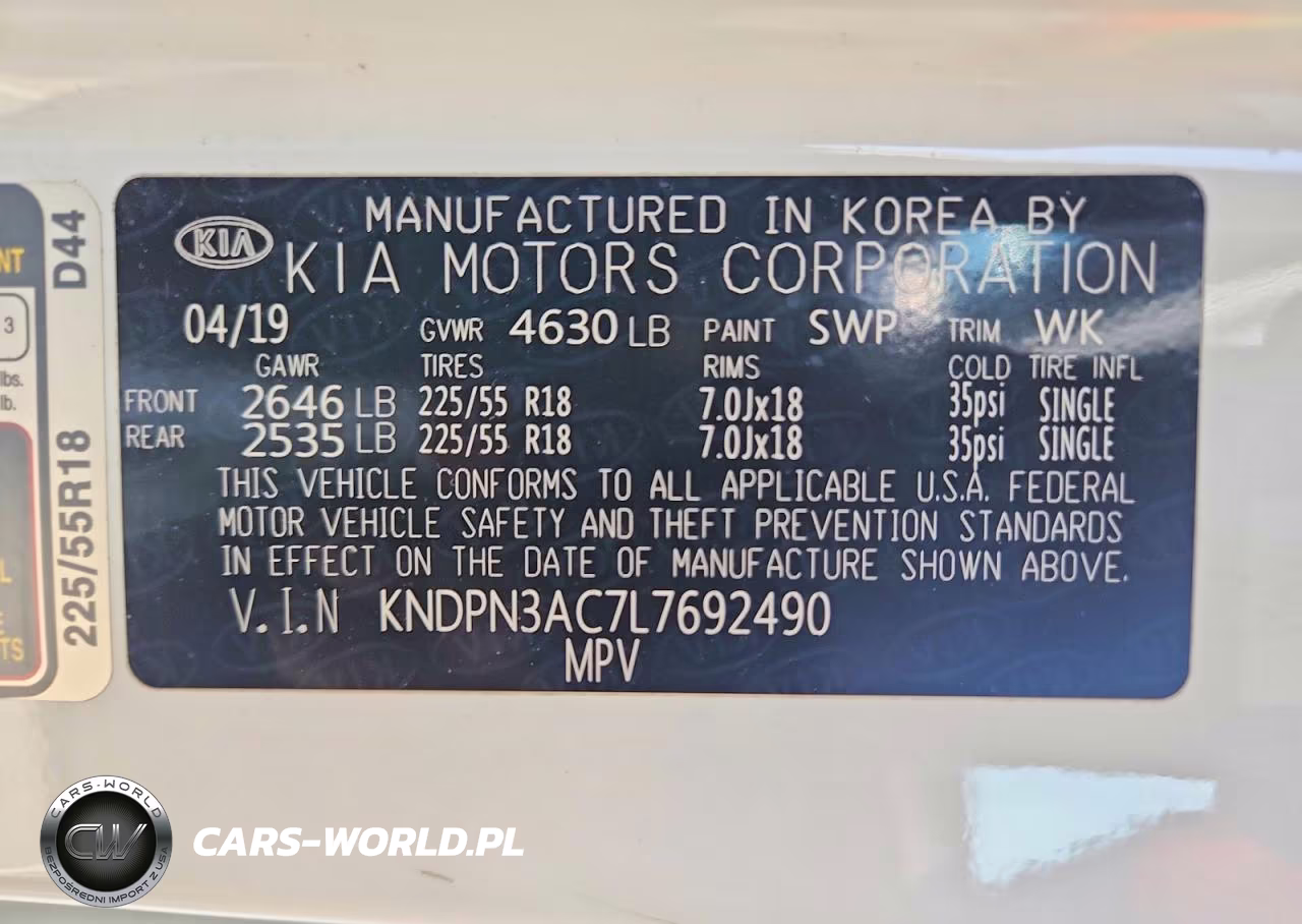 2020 Kia Sportage Ex VIN:KNDPN3AC7L7692490 - 14