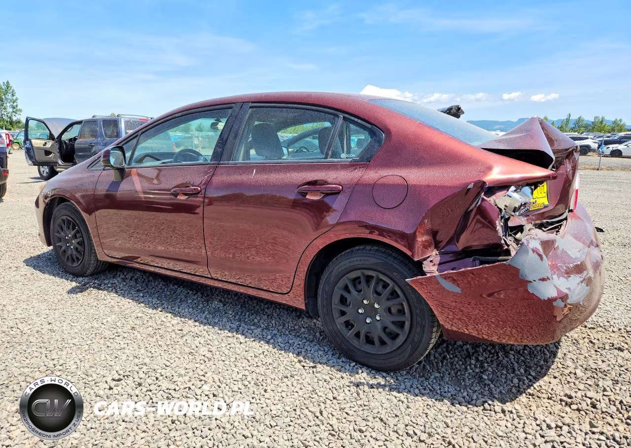 2012 Honda Civic Lx VIN:19XFB2F51CE322824 - 2