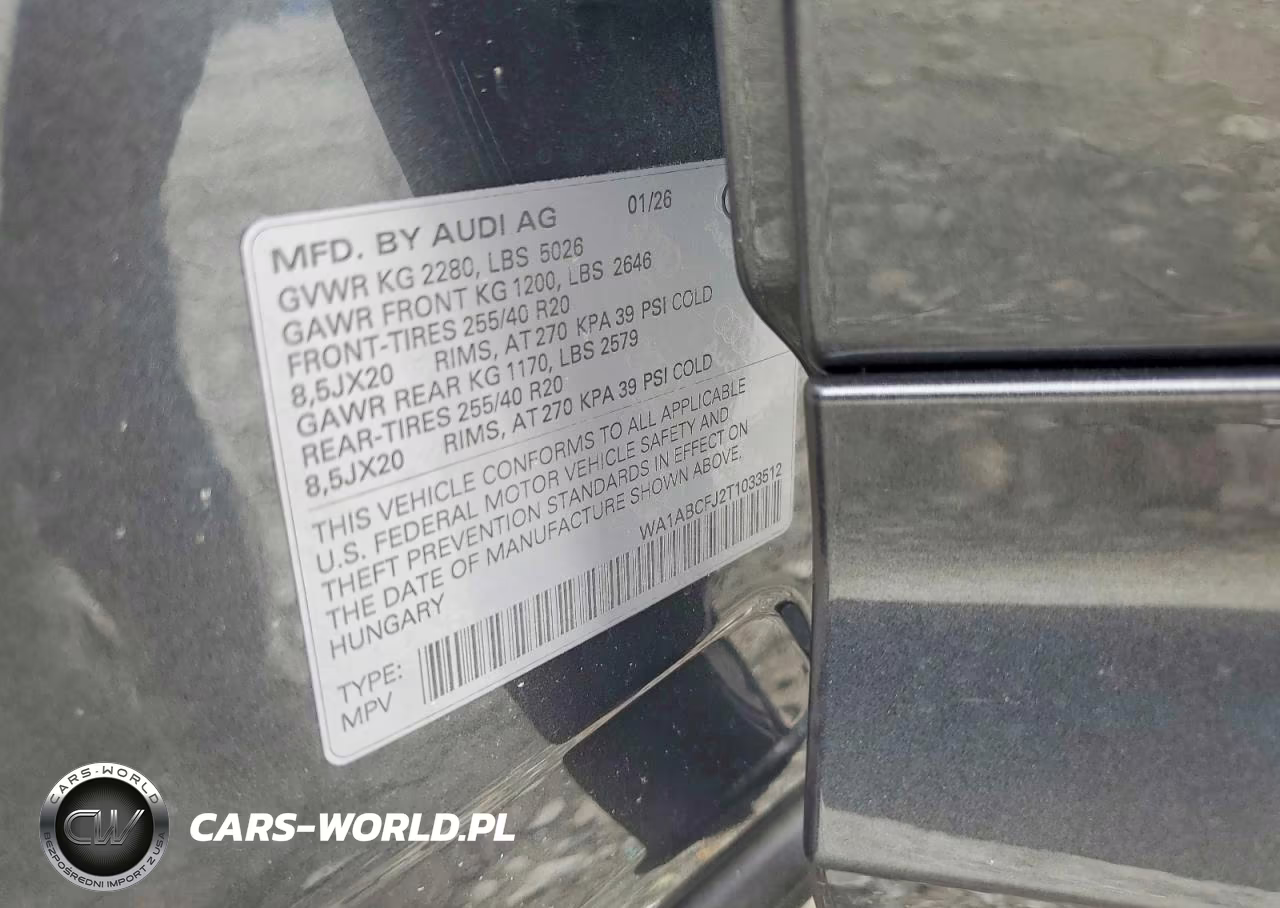 2026 Audi Q3 S-Line VIN:WA1ABCFJ2T1033512 - 12