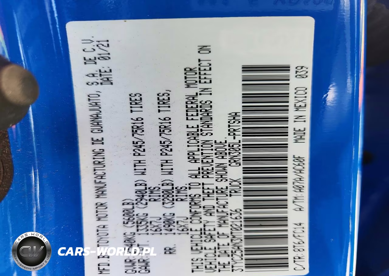 2021 Toyota Tacoma Sr5 V6 VIN:3TYCZ5AN3MT021636 - 12