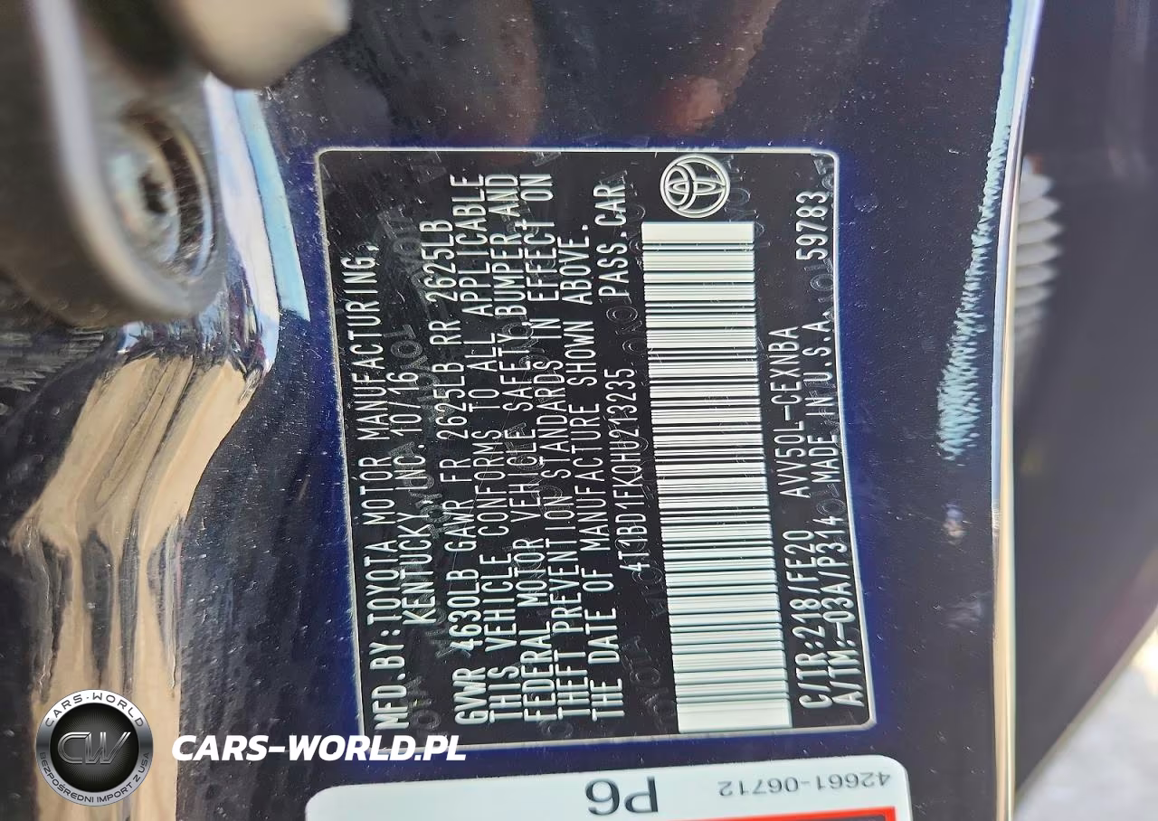 2017 Toyota Camry Hybrid Le VIN:4T1BD1FK0HU213235 - 13
