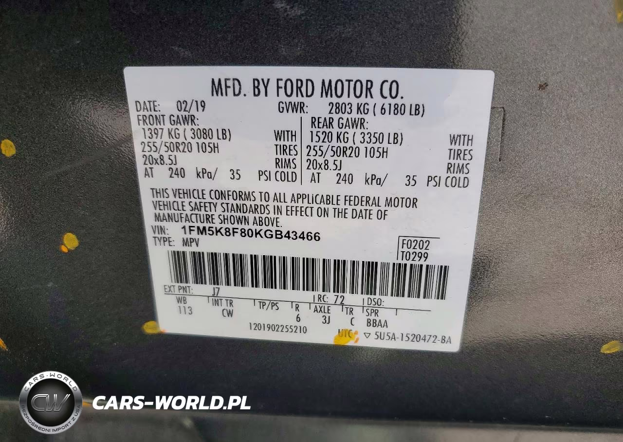 2019 Ford Explorer Limited VIN:1FM5K8F80KGB43466 - 14
