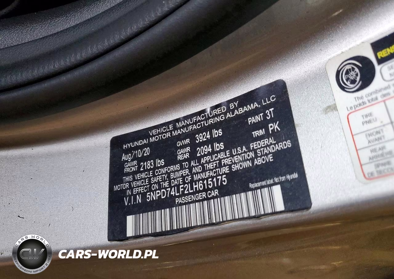 2020 Hyundai Elantra Se VIN:5NPD74LF2LH615175 - 12