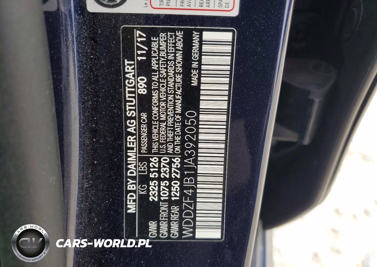 2018 Mercedes-Benz E 300 VIN:WDDZF4JB1JA392050 - 12