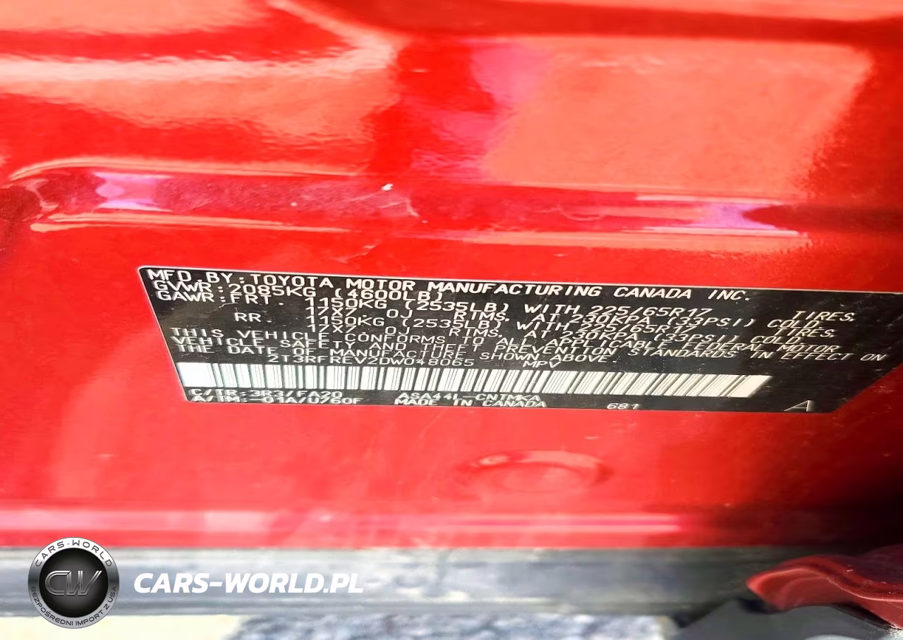 2013 Toyota Rav4 Xle VIN:2T3RFREV2DW048065 - 13