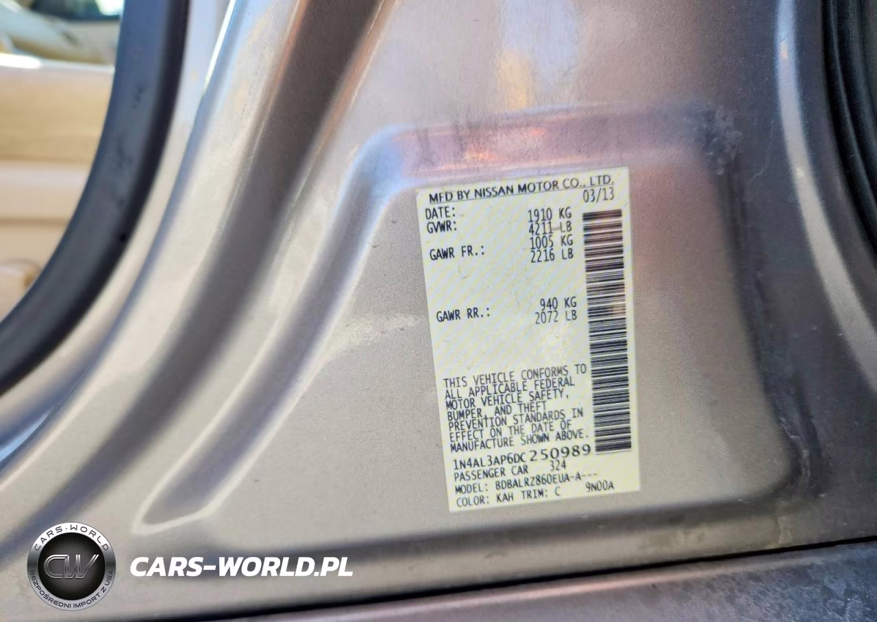 2013 Nissan Altima 2.5 VIN:1N4AL3AP6DC250989 - 12