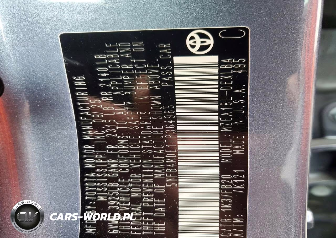 2026 Toyota Corolla VIN:5YFB4MDE1TP364965 - 12