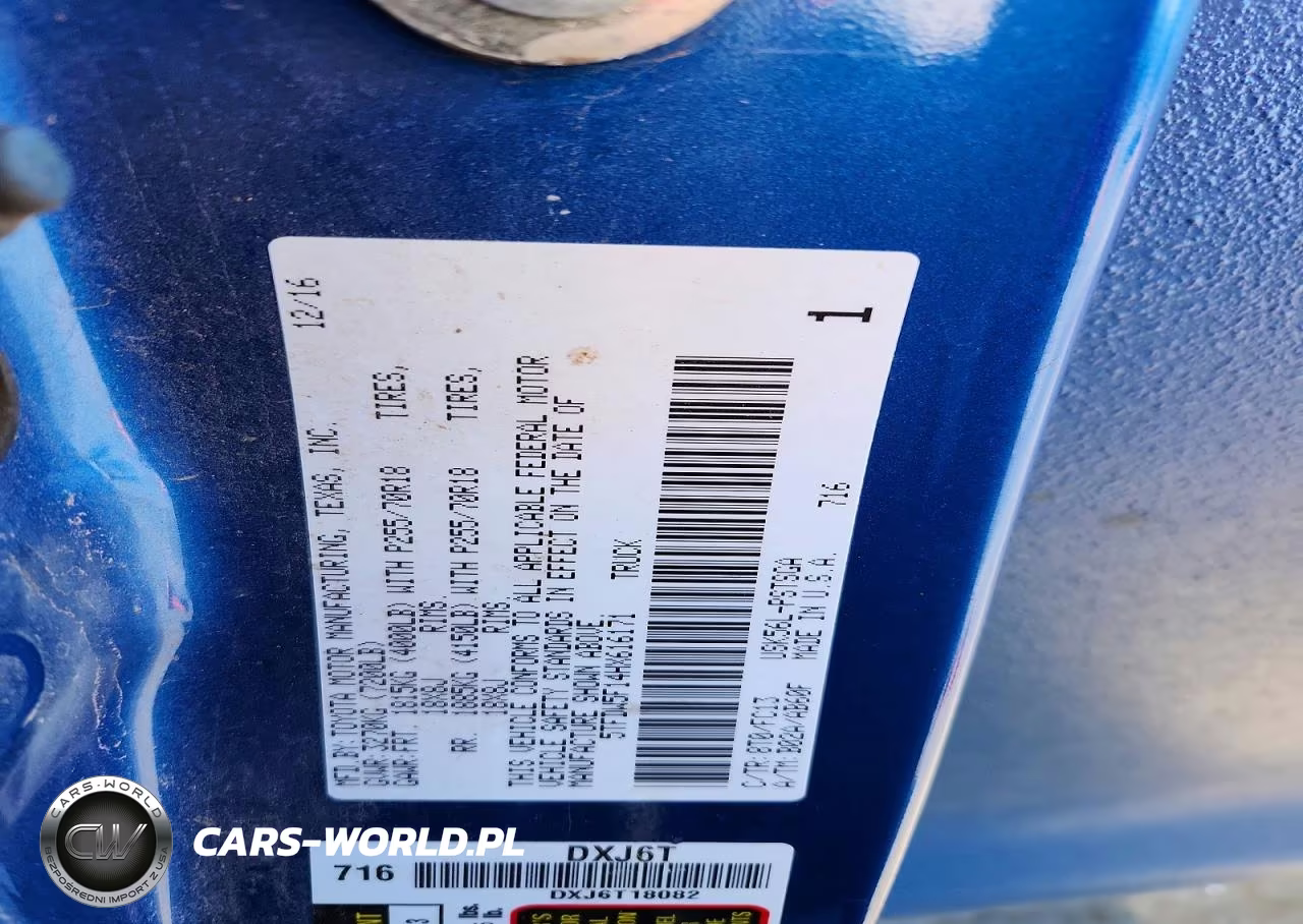 2017 Toyota Tundra Sr5 VIN:5TFDW5F14HX616171 - 12