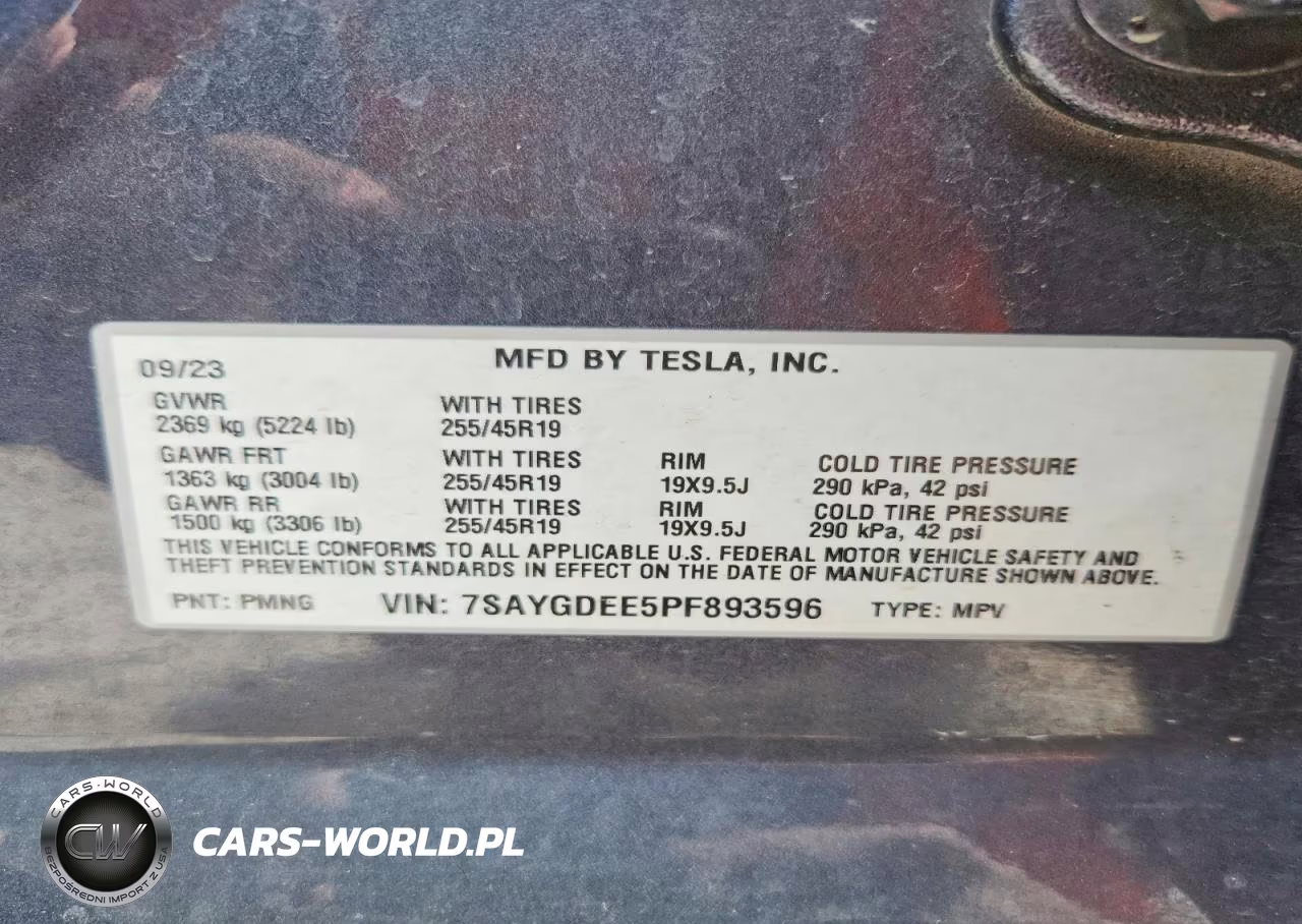 2023 Tesla Model Y VIN:7SAYGDEE5PF893596 - 12