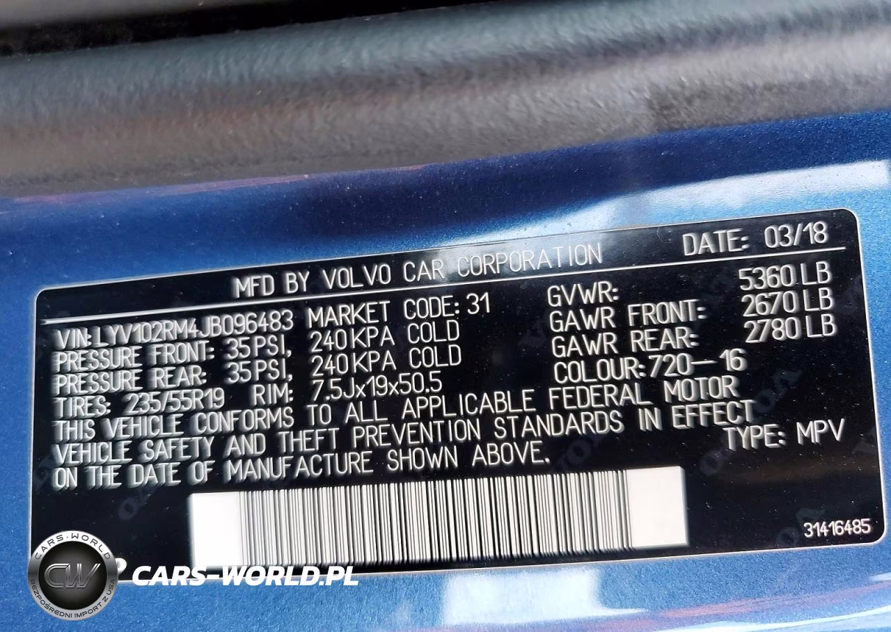 2018 Volvo Xc60 T5 R-Design VIN:LYV102RM4JB096483 - 14