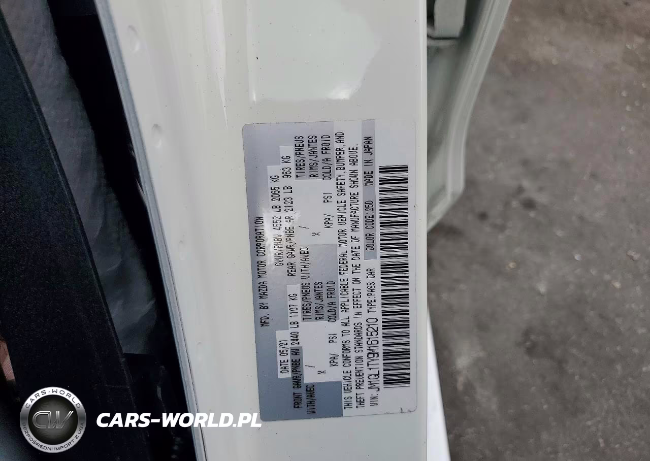 2021 Mazda 6 Grand Touring VIN:JM1GL1TY9M1615210 - 12