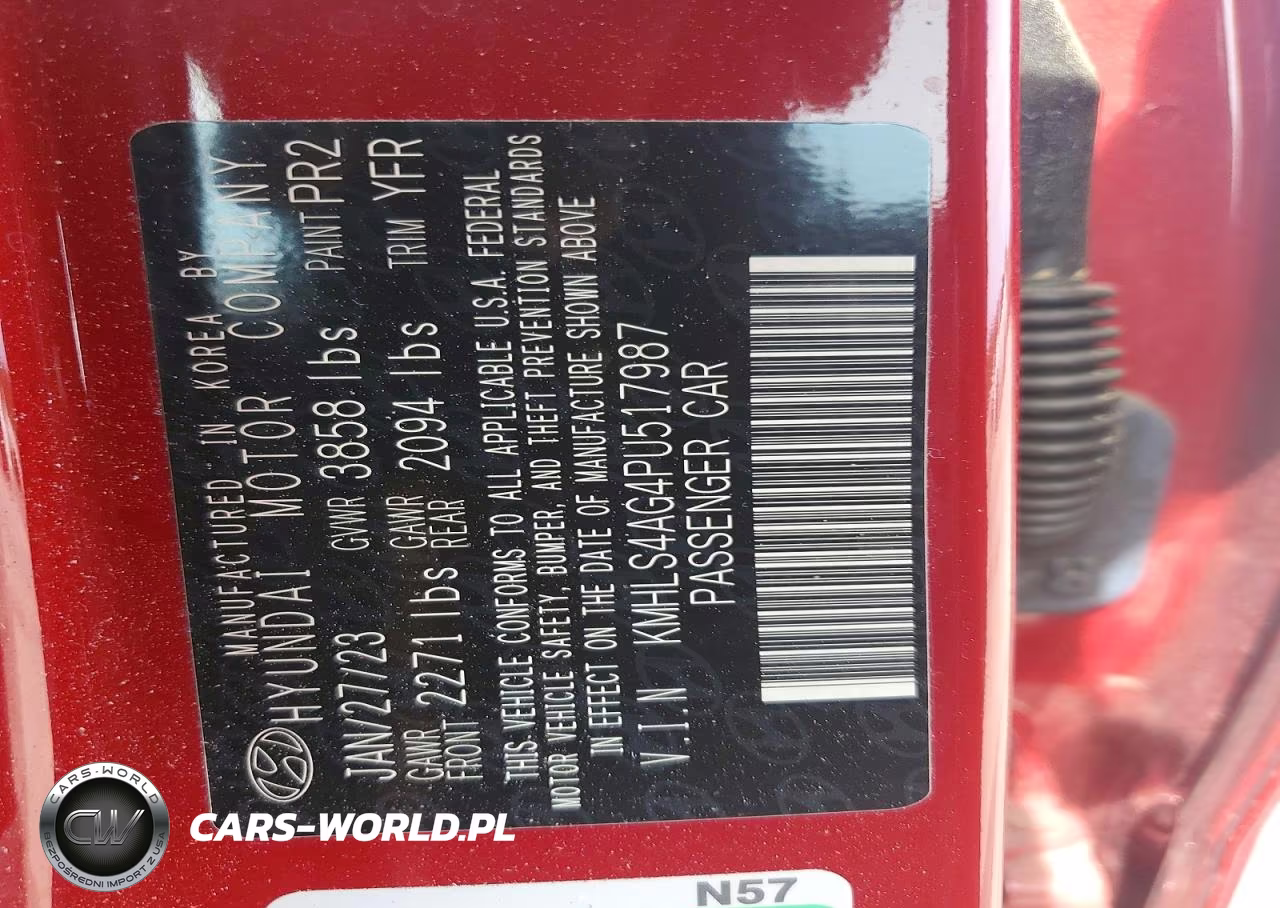 2023 Hyundai Elantra Sel VIN:KMHLS4AG4PU517987 - 12