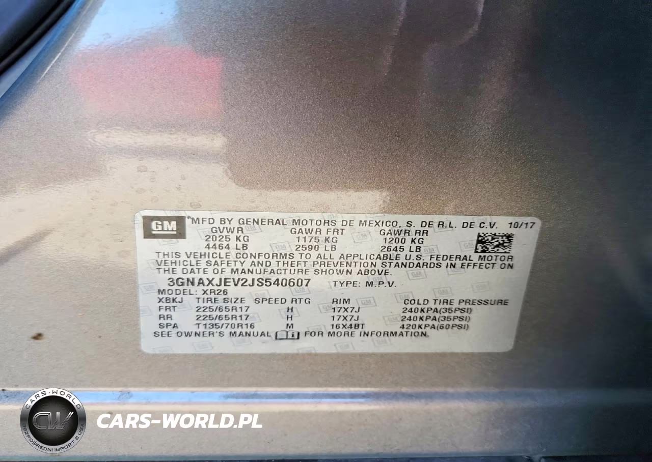 2018 Chevrolet Equinox Lt VIN:3GNAXJEV2JS540607 - 13