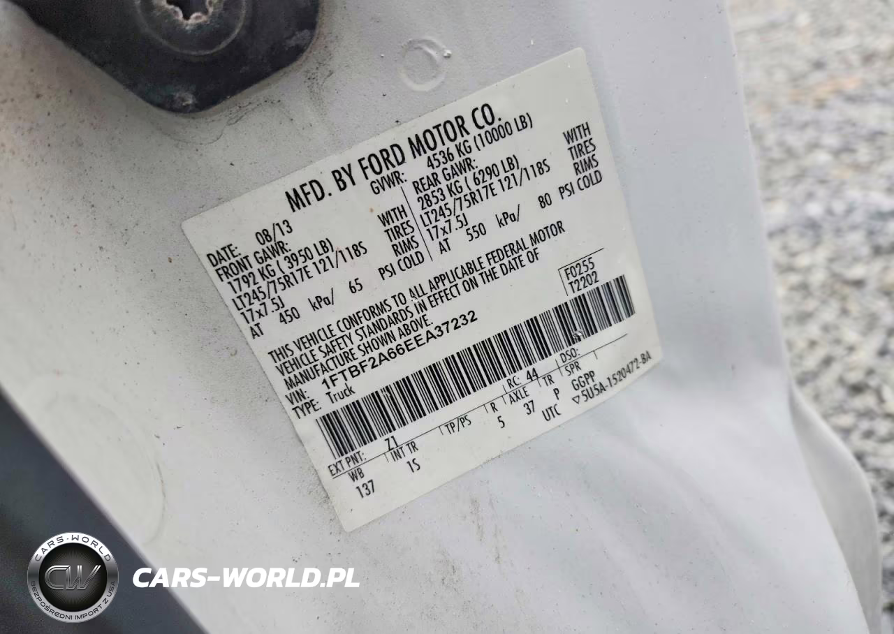 2014 Ford F250 Super Duty VIN:1FTBF2A66EEA37232 - 12