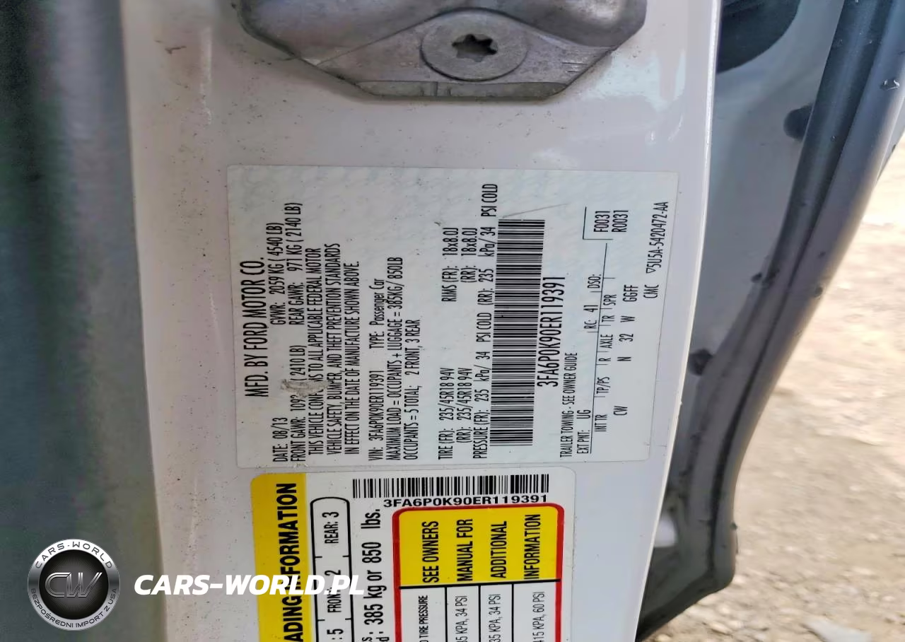 2014 Ford Fusion Titanium VIN:3FA6P0K90ER119391 - 12