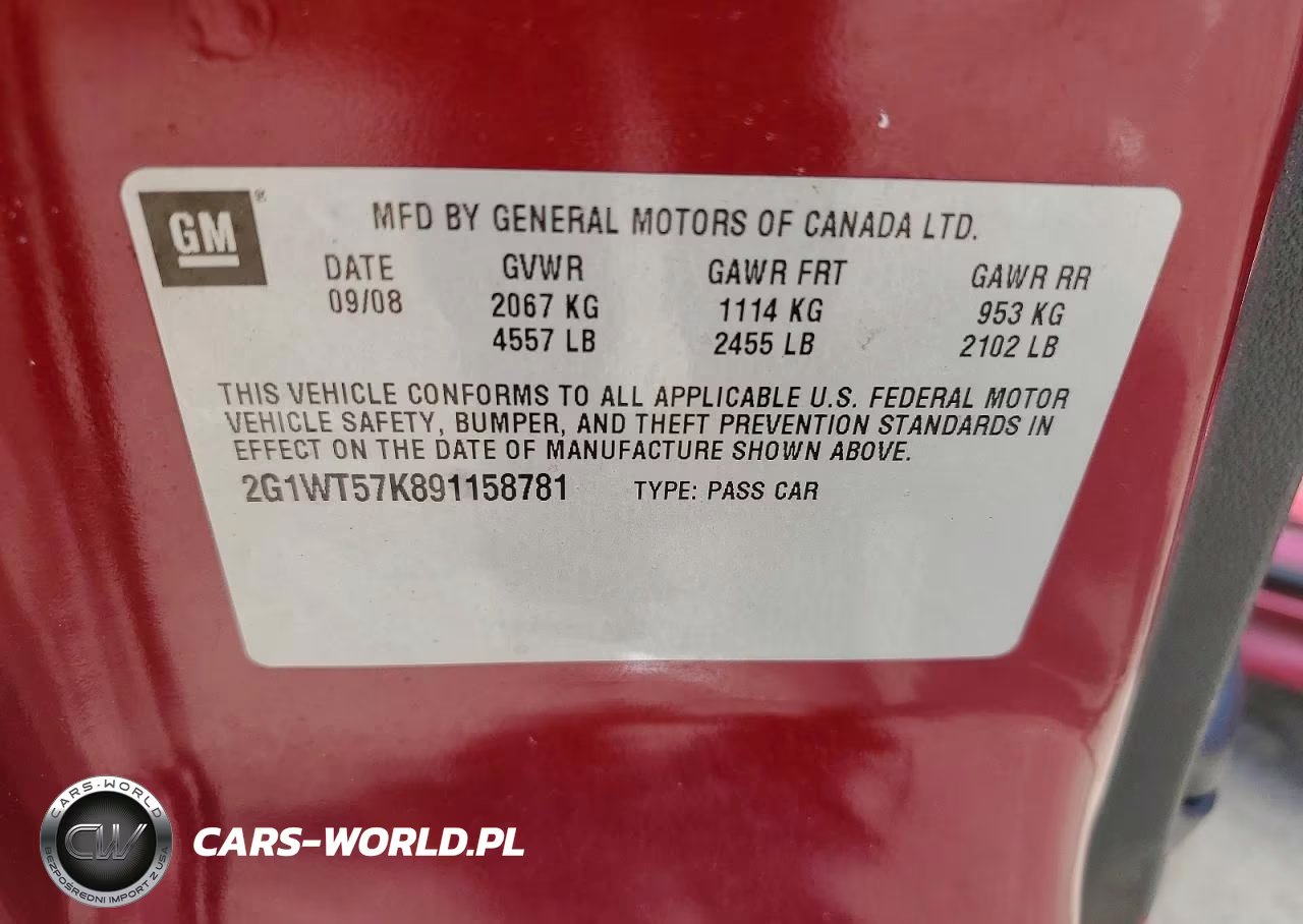 2009 Chevrolet Impala 1Lt VIN:2G1WT57K891158781 - 12