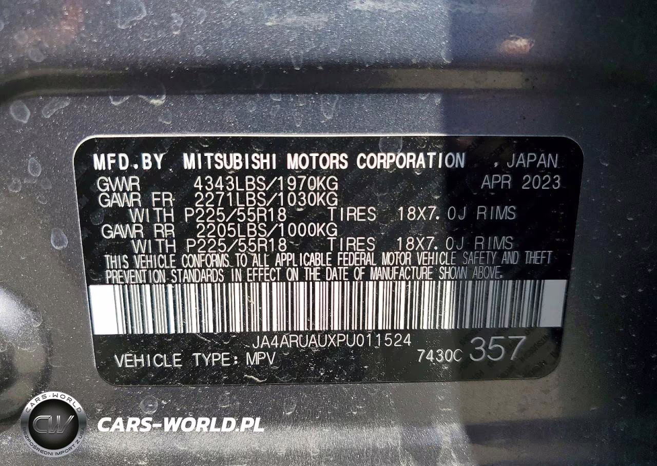 2023 Mitsubishi Outlander Sport S VIN:JA4ARUAUXPU011524 - 13
