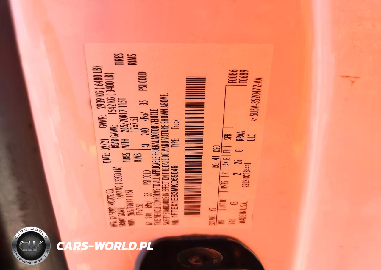 2021 Ford F150 Super Cab VIN:1FTEX1EB3MKD59046 - 12