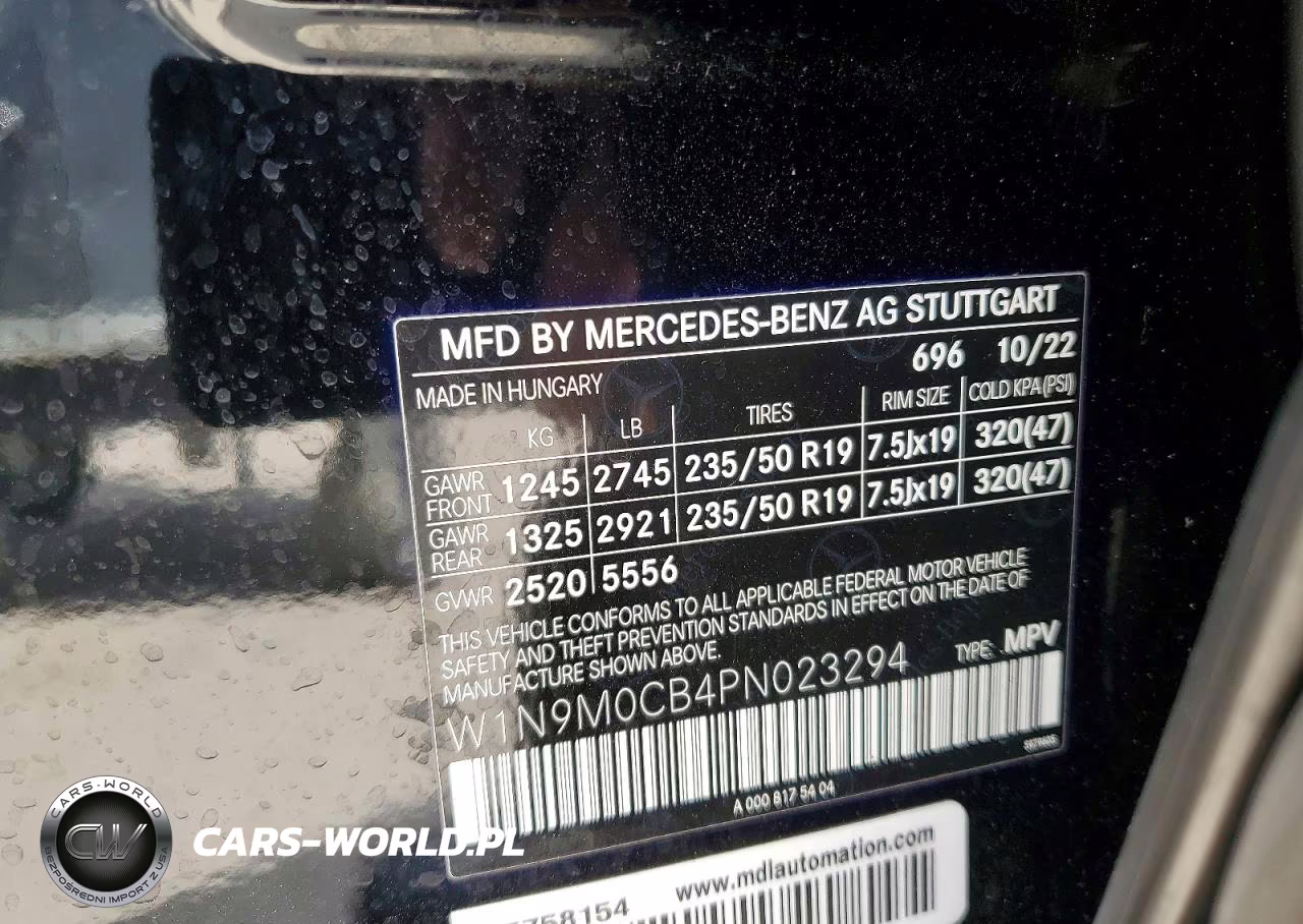 2023 Mercedes-Benz Eqb 250+ VIN:W1N9M0CB4PN023294 - 13