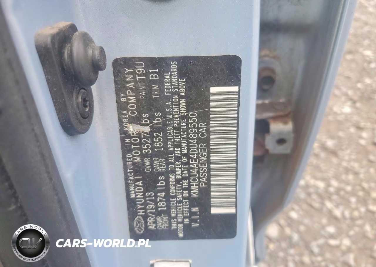 2013 Hyundai Accent Gls VIN:KMHCU4AE4DU489550 - 13