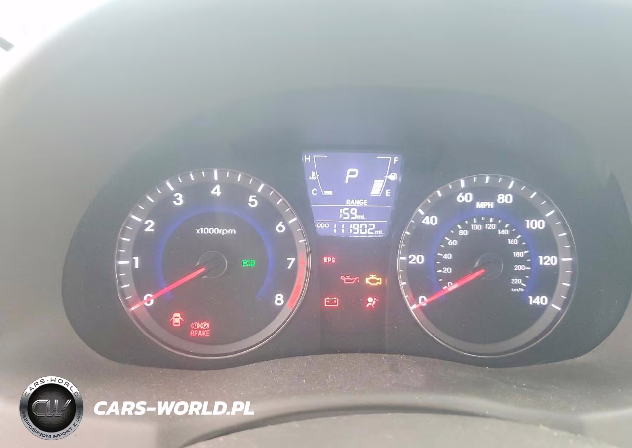 2013 Hyundai Accent Gls VIN:KMHCU4AE4DU489550 - 9