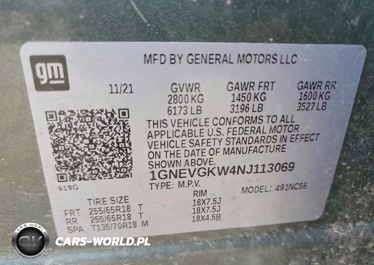 2022 Chevrolet Traverse Lt VIN:1GNEVGKW4NJ113069 - 13