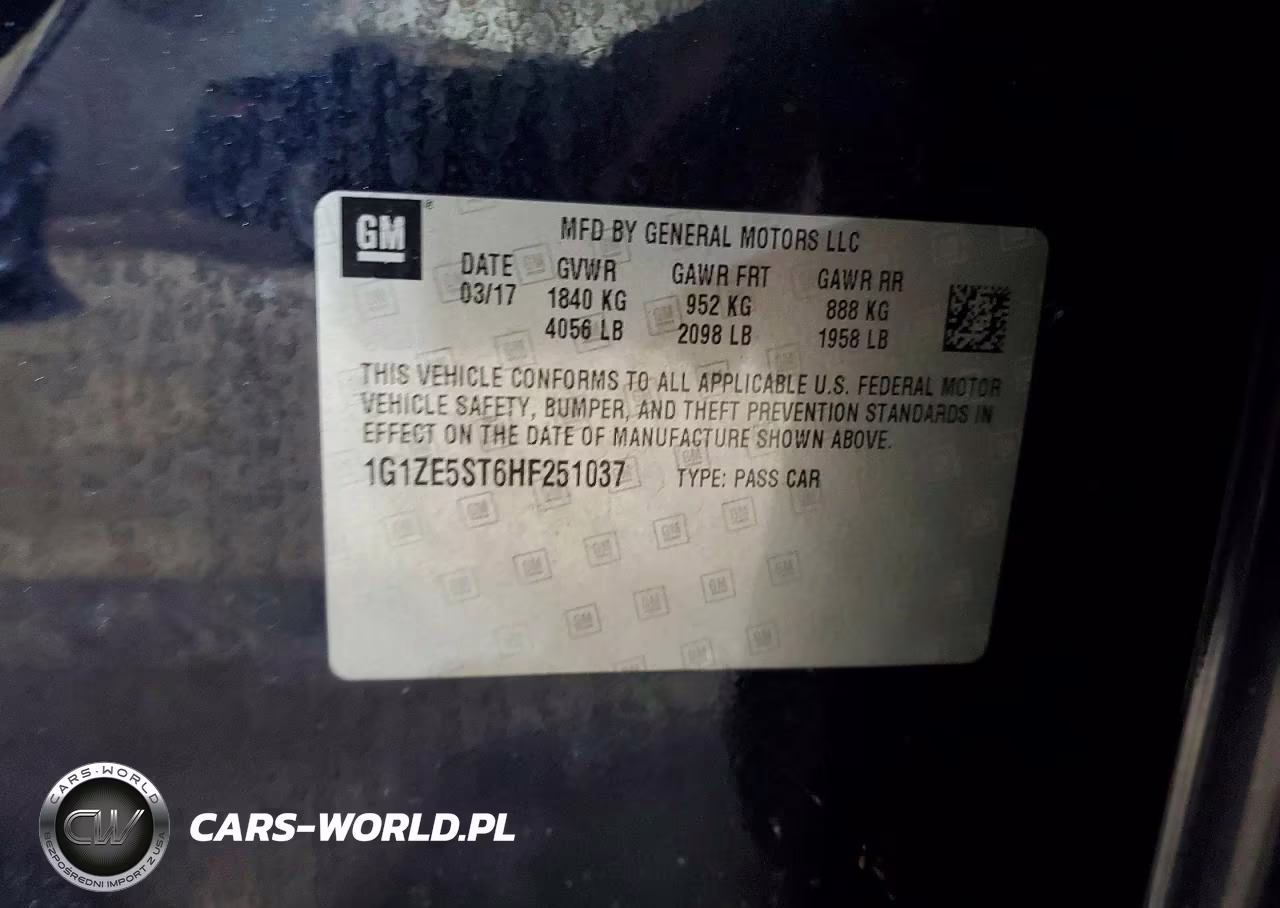 2017 Chevrolet Malibu Lt VIN:1G1ZE5ST6HF251037 - 12