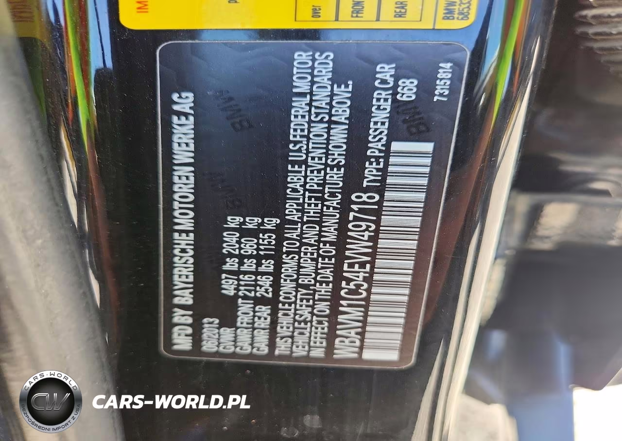 2014 BMW X1 VIN:WBAVM1C54EVW49718 - 13