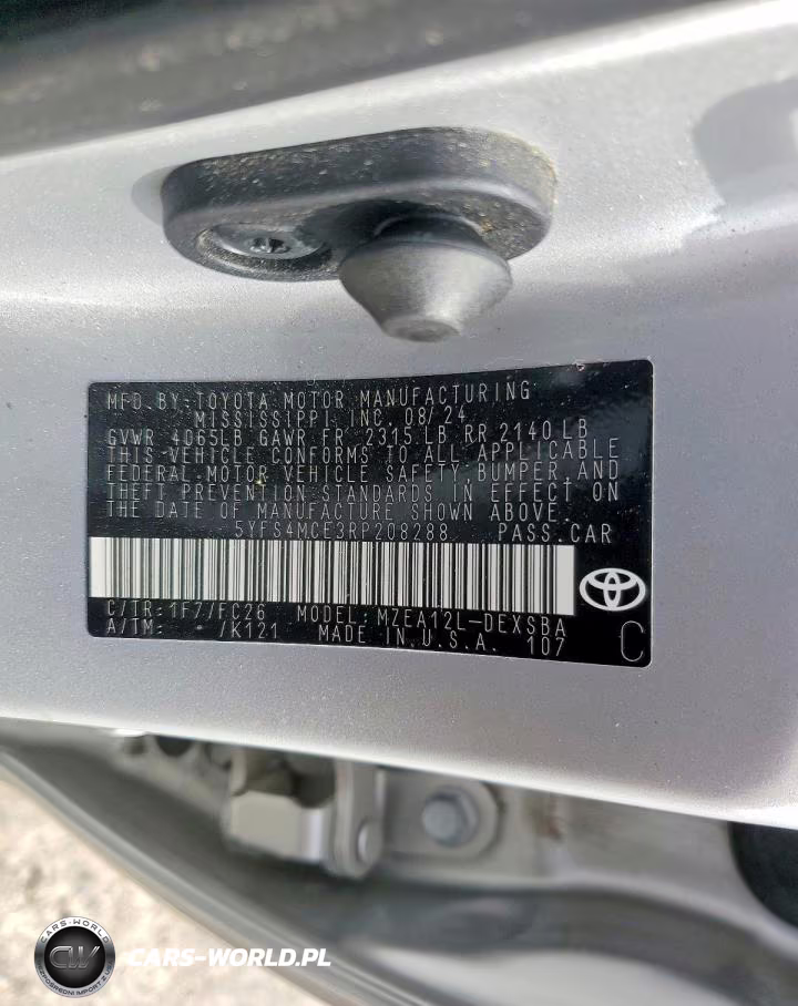 2024 Toyota Corolla Se VIN:5YFS4MCE3RP208288 - 12
