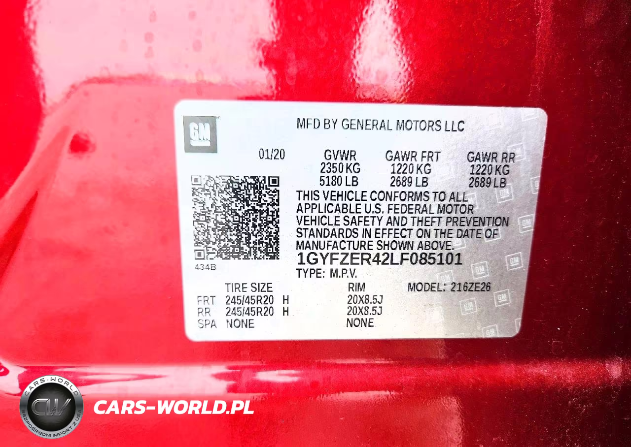 2020 Cadillac Xt4 Sport VIN:1GYFZER42LF085101 - 13
