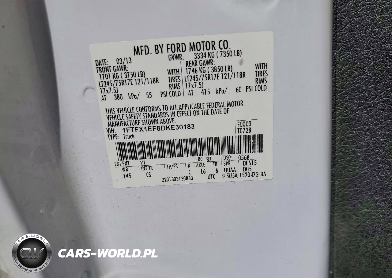2013 Ford F150 Super Cab VIN:1FTFX1EF8DKE30183 - 13