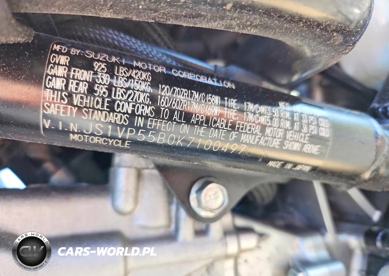 2019 Suzuki Sv650 A VIN:JS1VP55B0K7100497 - 9