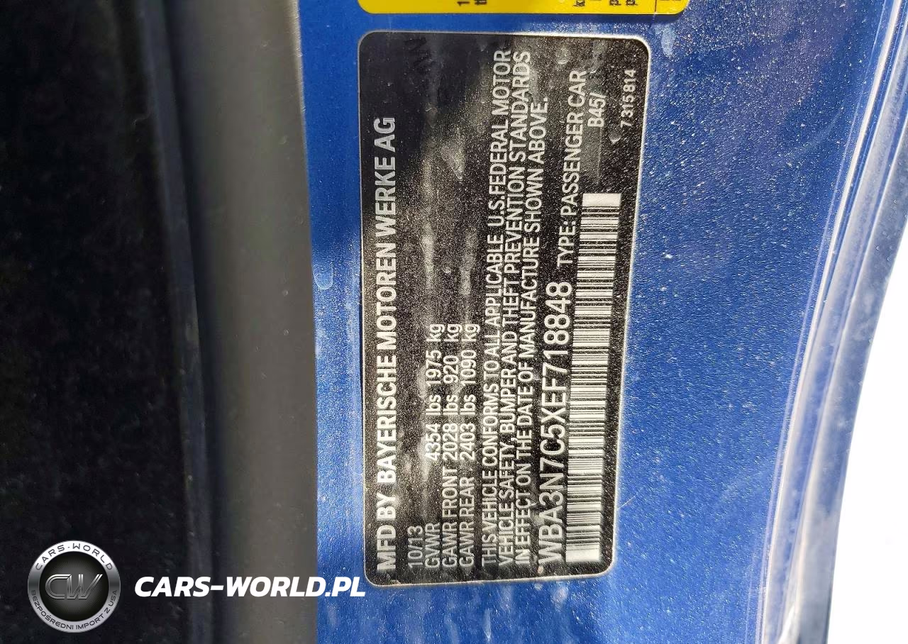 2014 BMW 428 I VIN:WBA3N7C5XEF718848 - 12