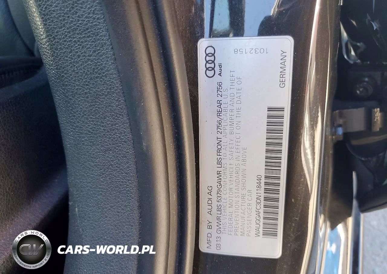2013 Audi A6 Premium Plus VIN:WAUGGAFC3DN118440 - 12
