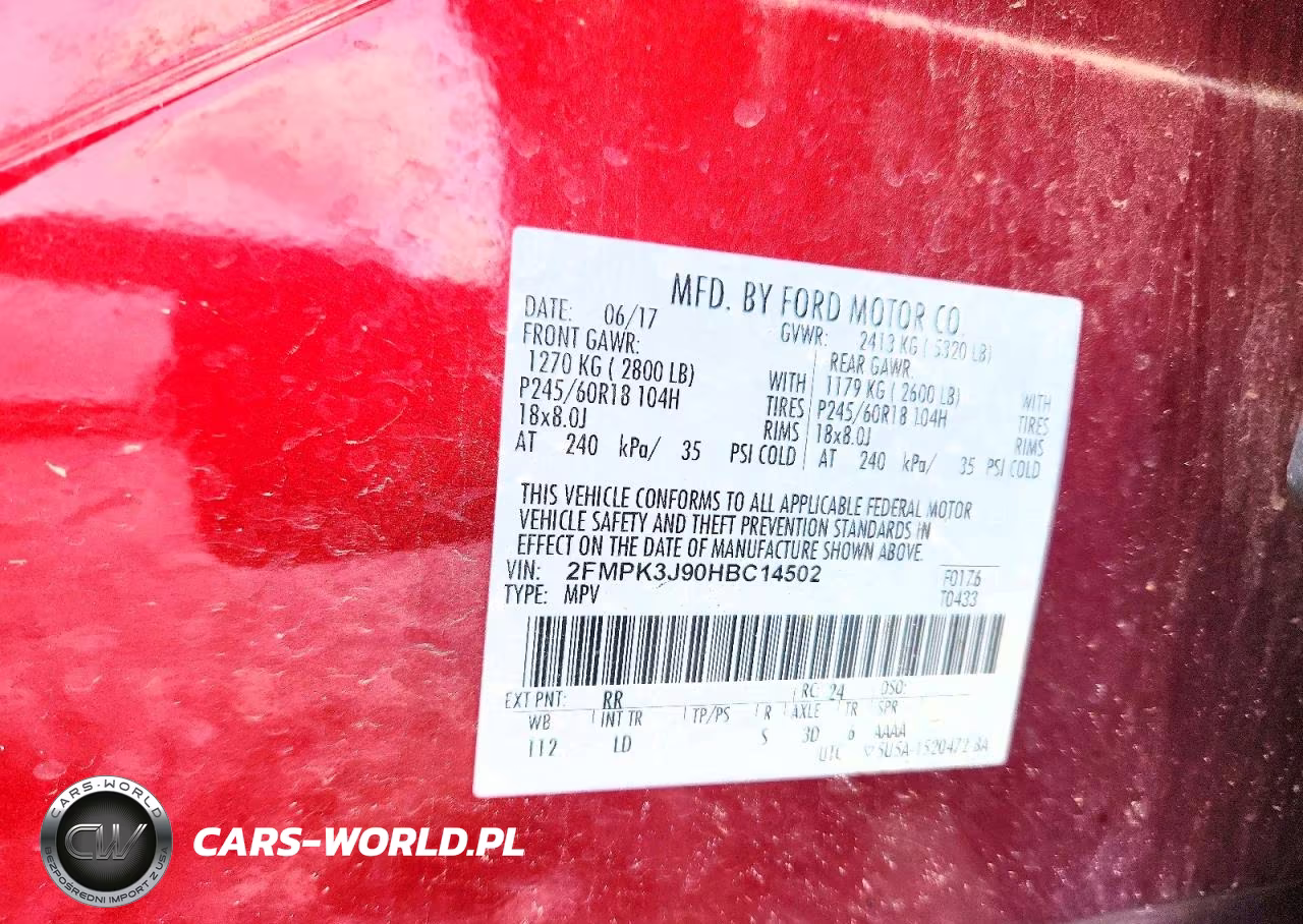 2017 Ford Edge Sel VIN:2FMPK3J90HBC14502 - 13