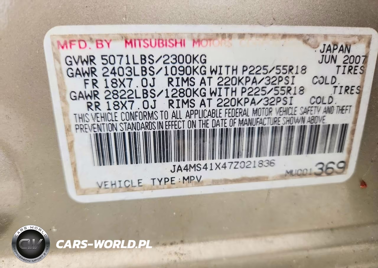 2007 Mitsubishi Outlander Xls VIN:JA4MS41X47Z021836 - 13