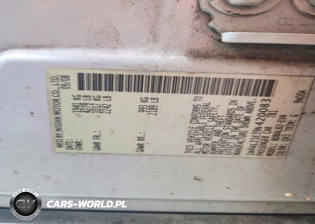 2009 Nissan Altima 2.5 VIN:1N4AL21E39N420083 - 12
