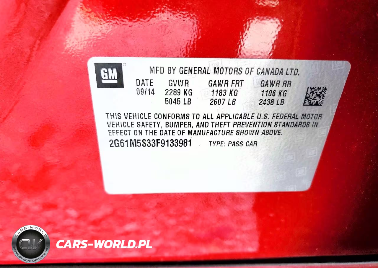 2015 Cadillac Xts Luxury Collection VIN:2G61M5S33F9133981 - 12
