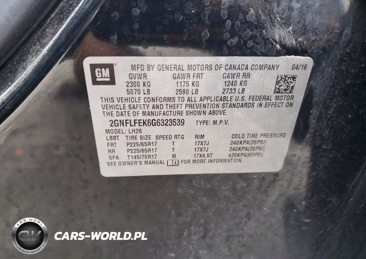 2016 Chevrolet Equinox Lt VIN:2GNFLFEK6G6323539 - 13