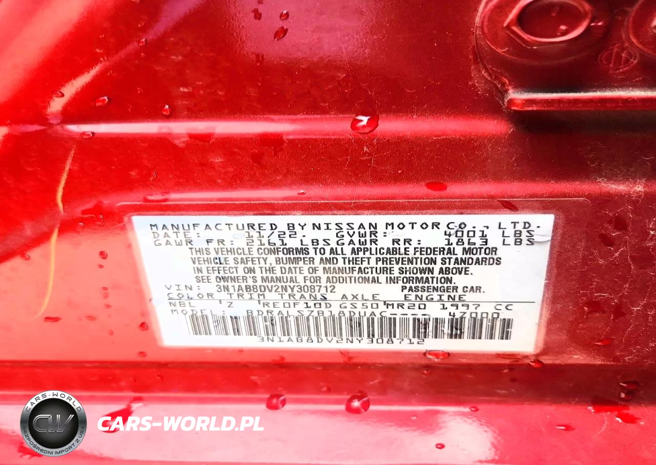 2022 Nissan Sentra Sr VIN:3N1AB8DV2NY308712 - 12