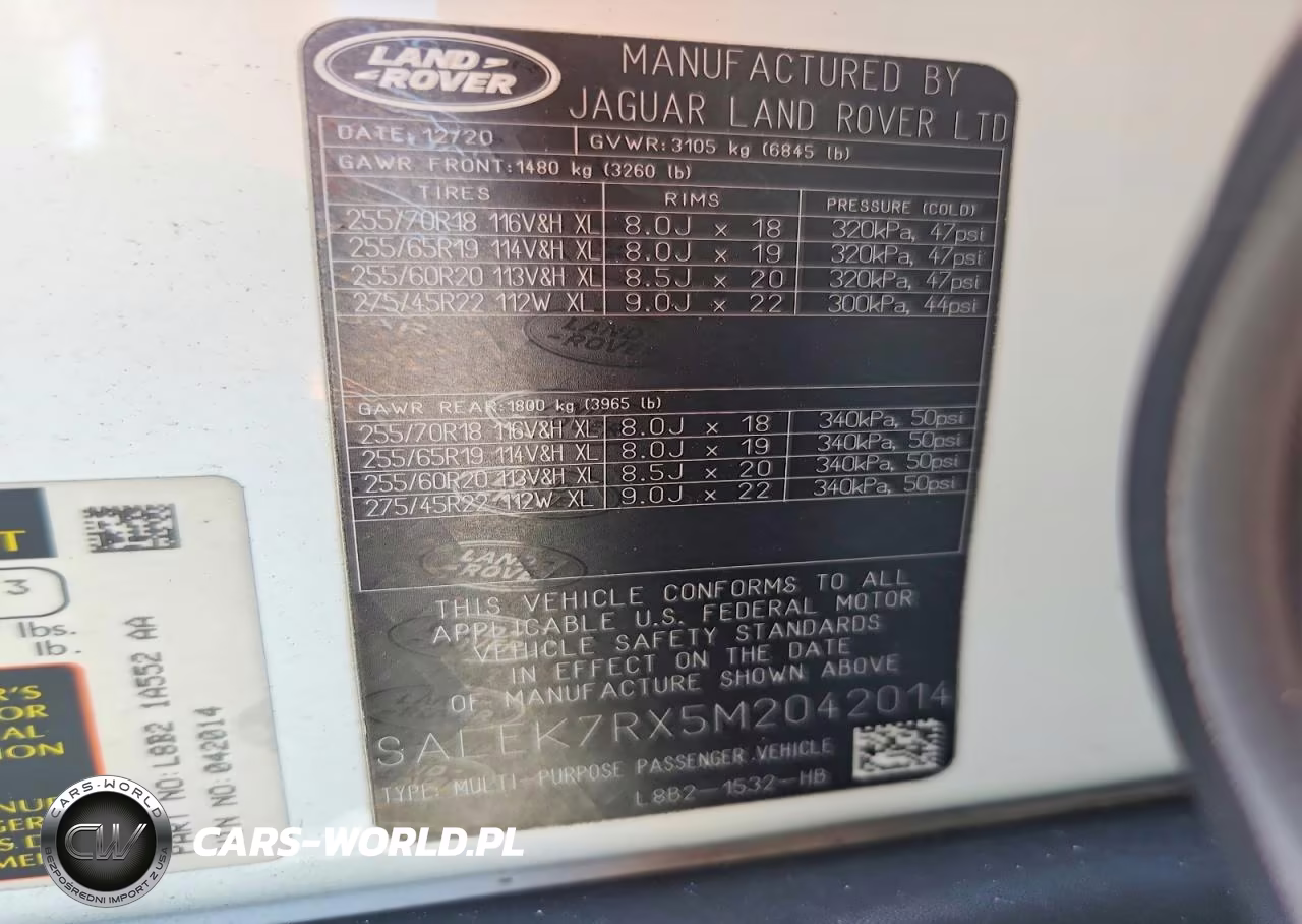 2021 Land Rover Defender 110 VIN:SALEK7RX5M2042014 - 14