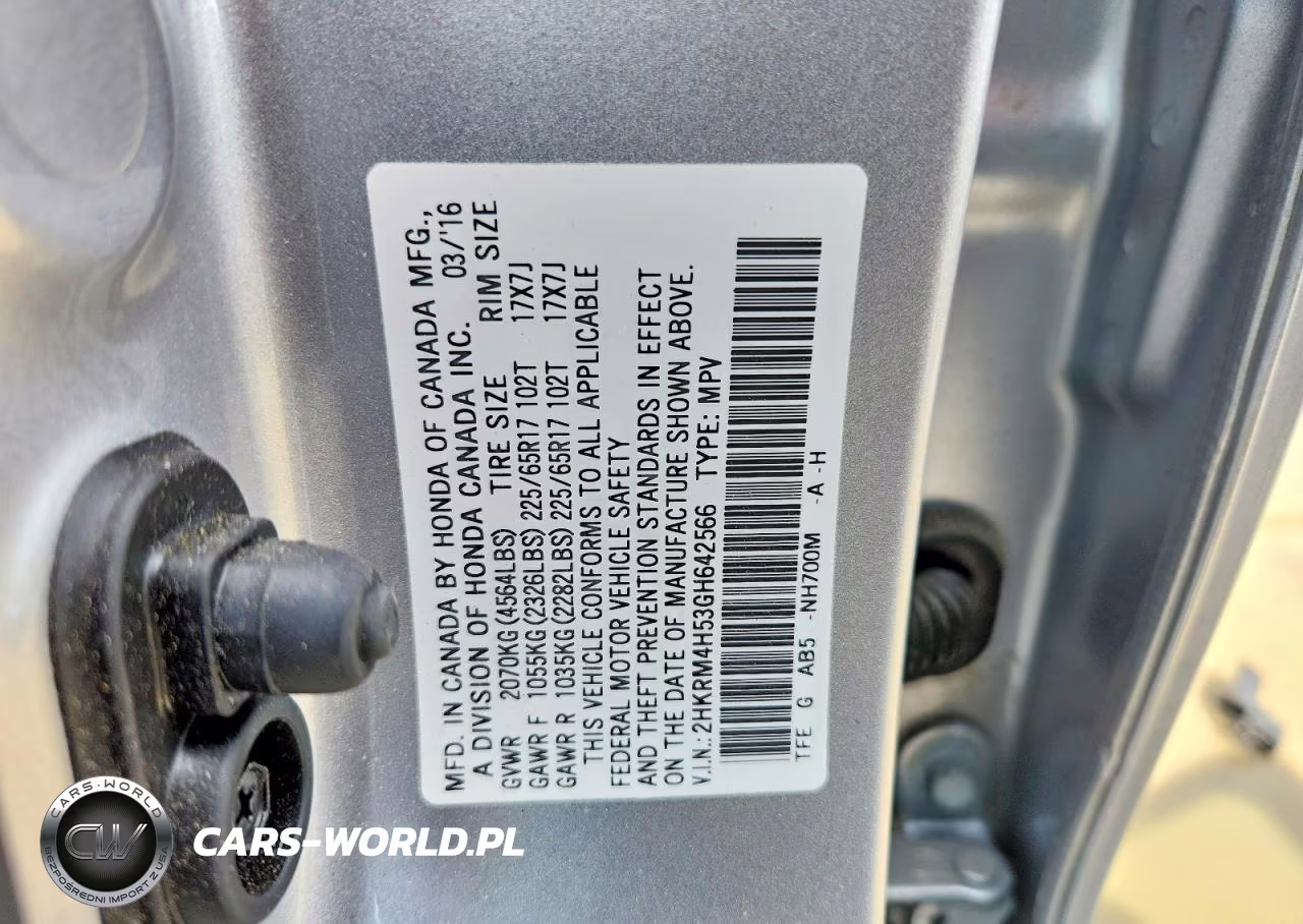 2016 Honda Cr-V Ex VIN:2HKRM4H53GH642566 - 13